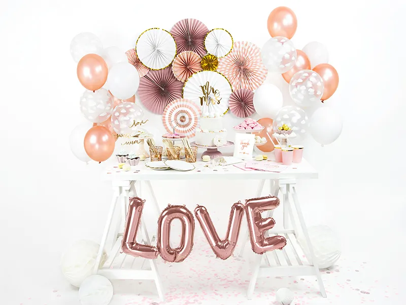Balon Folie Aluminiu Love Rose Gold 140x35cm FB17M-019R [1]
