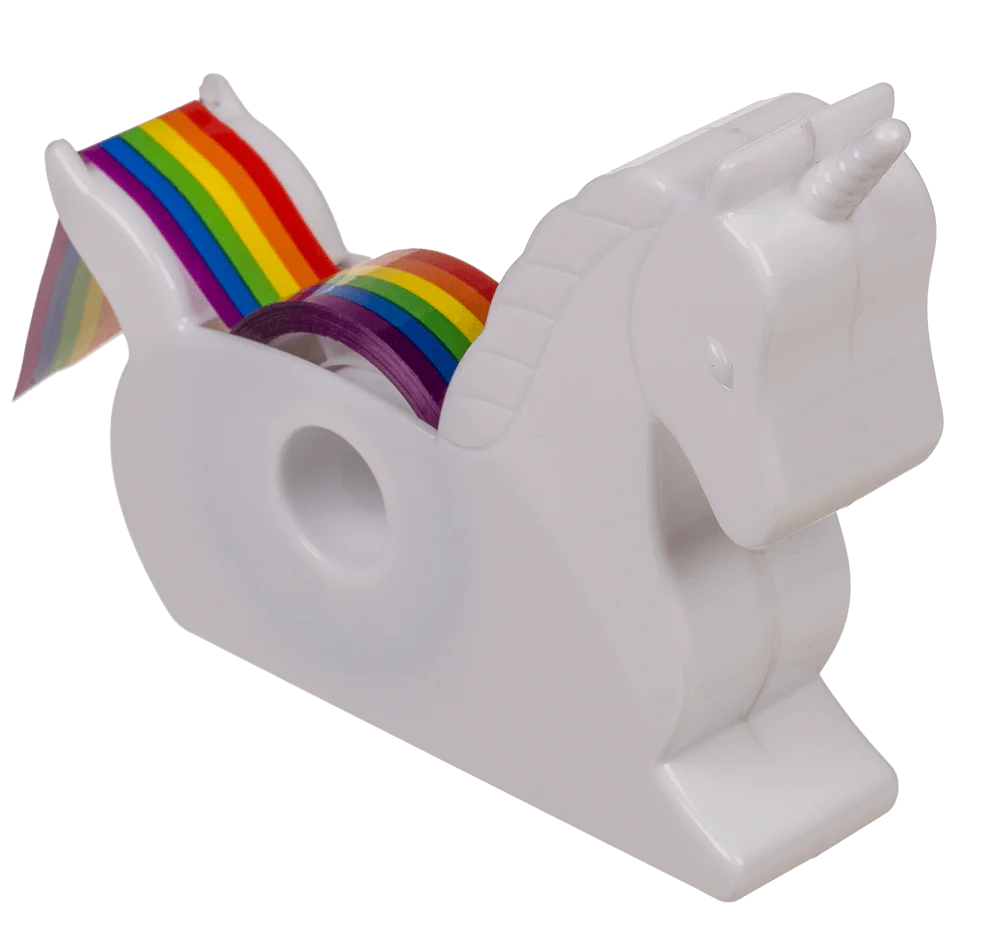 Articole papetarie pentru copii - BANDA ADEZIVA DECORATIVA CURCUBEU + DISPENSER 29/2737