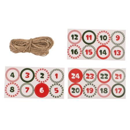 CALENDAR ADVENT CRACIUN DIY 1-24, CU CASUTE CARTON 160088 [9]