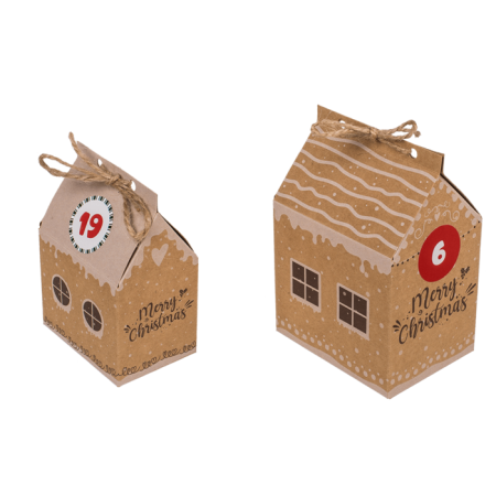 CALENDAR ADVENT CRACIUN DIY 1-24, CU CASUTE CARTON 160088 [7]