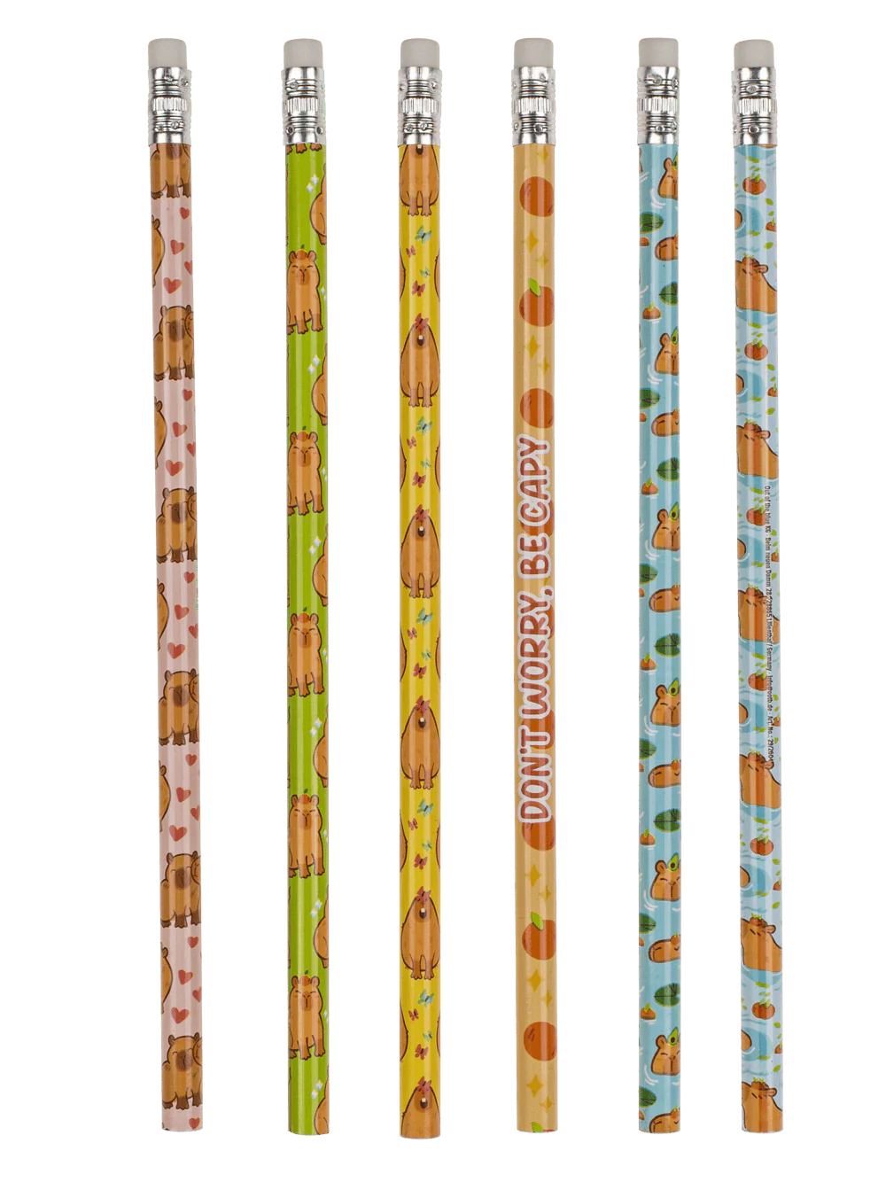 Articole papetarie pentru copii - CREION CU RADIERA CAPYBARA 6/SET 29/2604