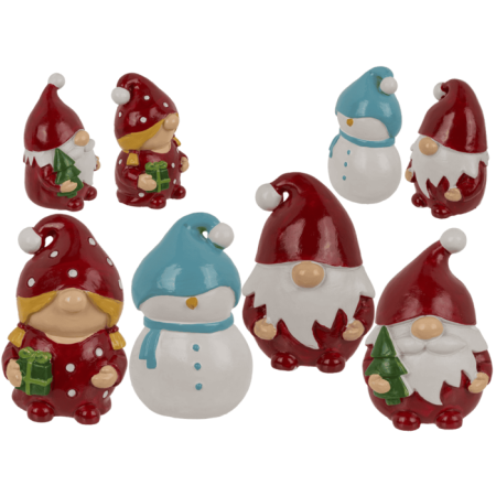 DECORATIUNE DE CRACIUN GNOM 4x3x6CM + MINI SACOSA CADOU 99/6710 [8]