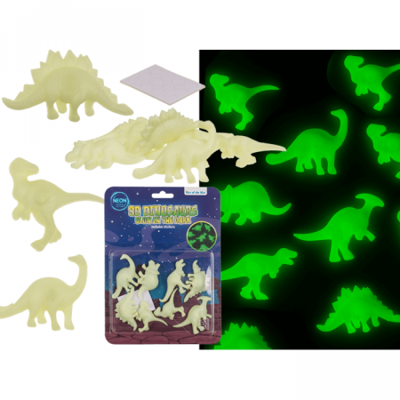 Jucarii Educative - BLU FIGURINA 3D DINOZAUR 7CM GLOW IN THE DARK 59/2219