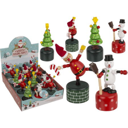 Decoratiuni Craciun - FIGURINA DECOR DIN LEMN 4.6x11CM MOTIV CRACIUN 99/6180