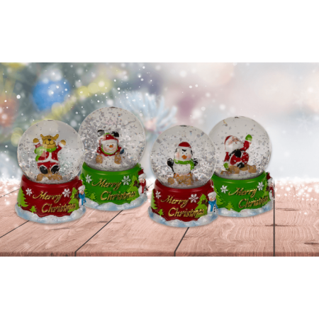 GLOB DECORATIV DIN STICLA 4.5*6.5CM MERRY CHRISTMAS 946070 [1]