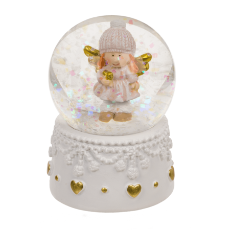 GLOB DECORATIV DIN STICLA 4.5x4.5CM INGERASI DE IARNA 160045 [2]