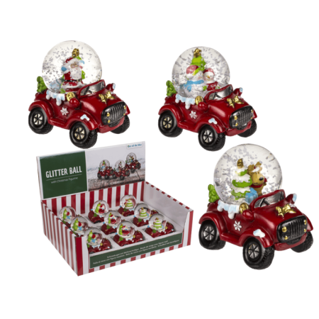 HOBBY - GLOB DECORATIV DIN STICLA 7.7*6.9CM CRACIUN 950143