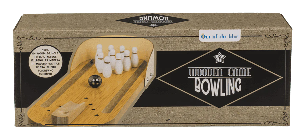 JOC DE MASA DIN LEMN, BOWLING, CU 1 BILA SI 10 POPICE 63/3067 [6]