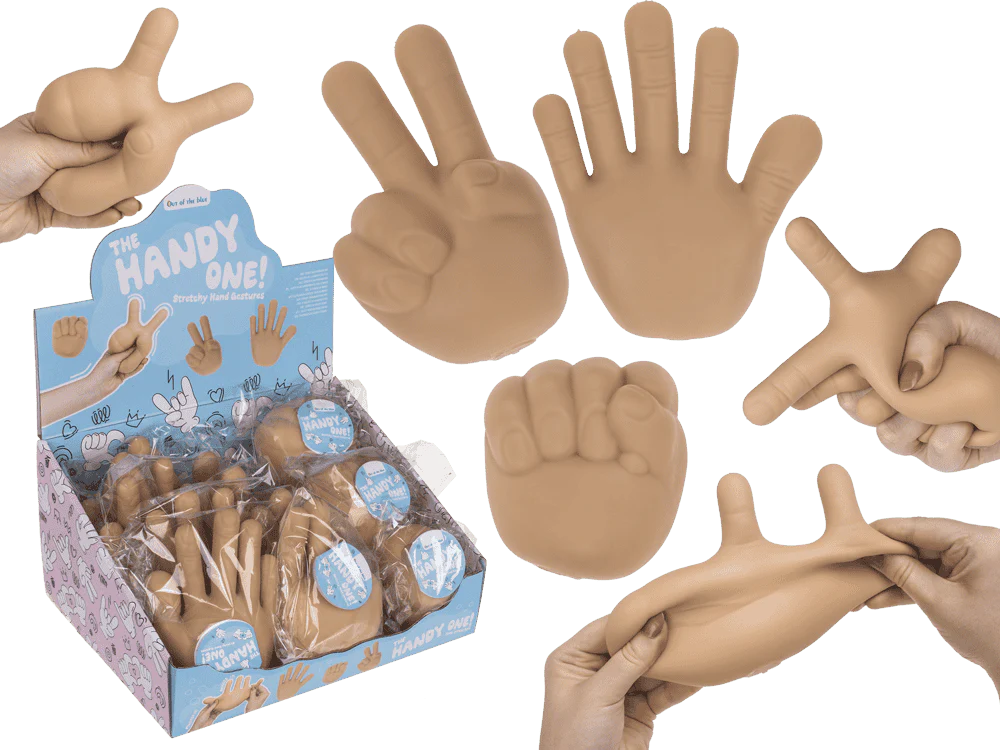 Jucarii - JUCARIE ANTISTRESS MANA ELASTICA 9x5x13CM DIVERSE GESTURI 12/0817