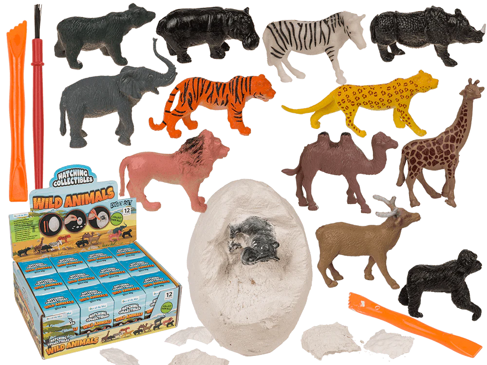 ARTICOLE COPII - KIT DE EXCAVARE ANIMALE SALBATICE 7.4*5.2CM 11/2043