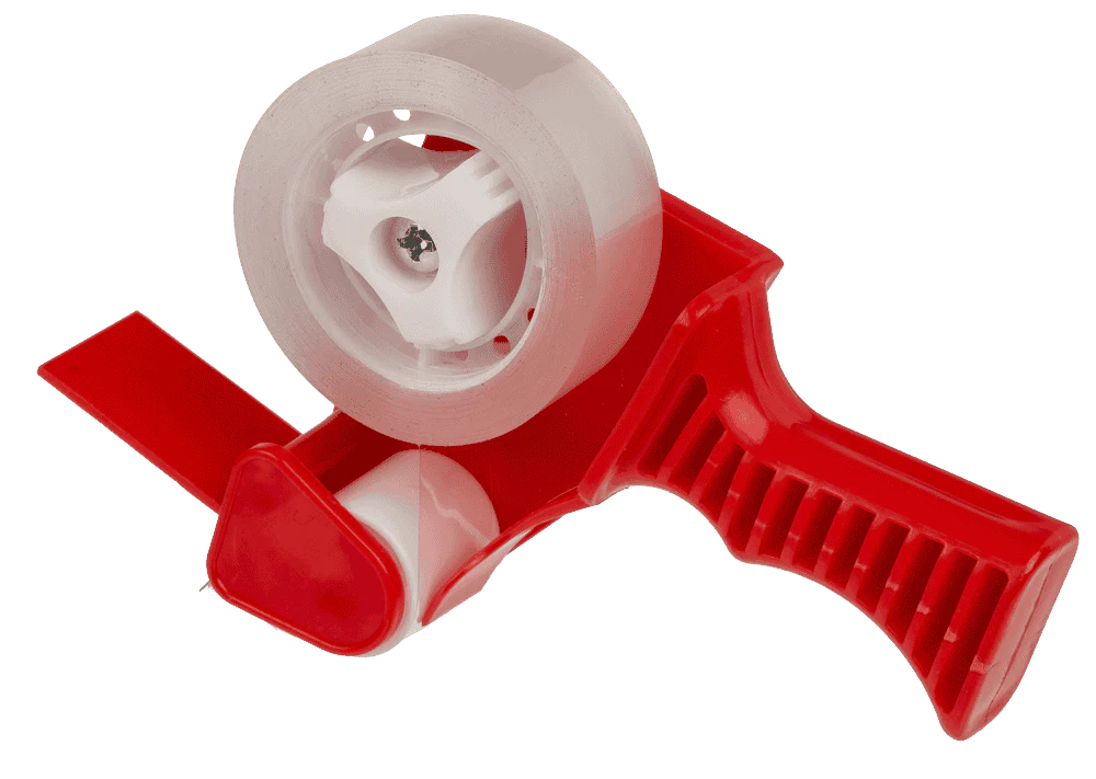 MINI DISPENSER CU BANDA ADEZIVA 7x3x12.5CM, 25M, ROSU/NEGRU 29/2781 [4]