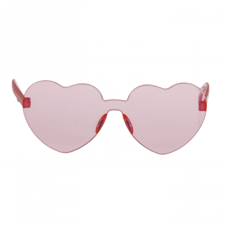 BLU OCHELARI PLASTIC INIMA ROSU/ROZ 16*12CM 18/3925 [6]