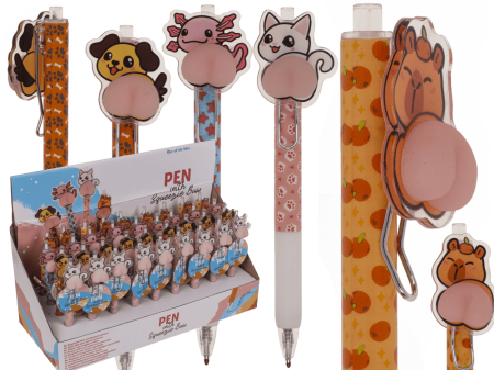 Instrumente pentru scris kids - PIX CU CLICK 14CM SQUEEZIE BUM 29/2795