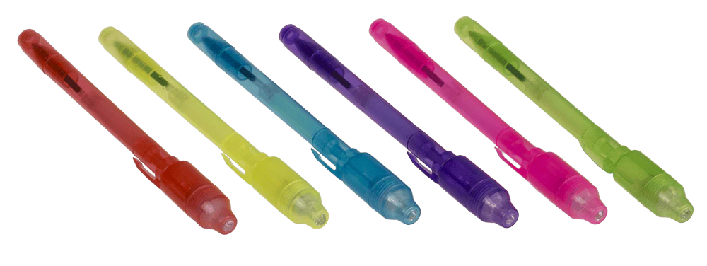 Instrumente pentru scris kids - PIX CU GEL INVIZIBIL SI LED UV 15CM DIVERSE CULORI 29/2778