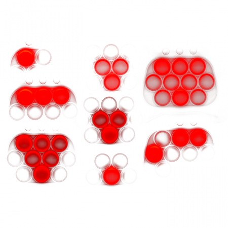 BLU QUICK PUSH - CONSOLA JOCURI POP IT CU SUNET SI LUMINA LED 12.5CM 79/7022 [8]