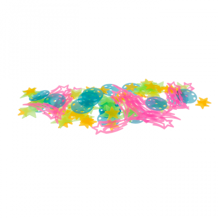 BLU SET DECOR UNIVERS, STELE SI PLANETE CARE STRALUCESC LA INTUNERIC, NEON, 100 BUC 90/0968 [6]