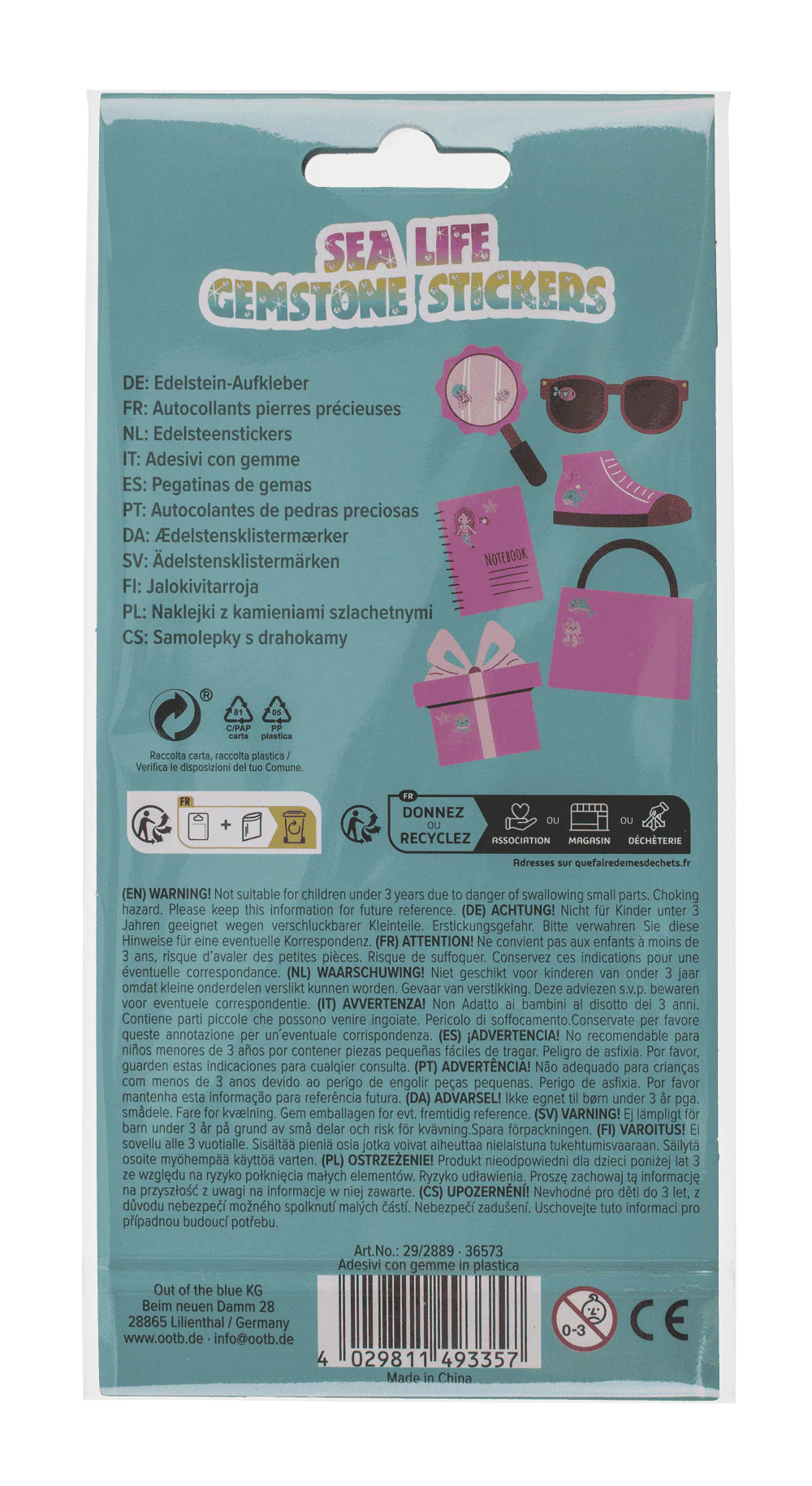 STICKER DECOR, PIETRICELE COLORATE ROTUNDE, ANIMALE MARINE 29/2889 [2]