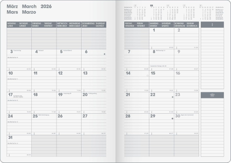 AGENDA DATATA LUNAR SLIMLINE B5 2026 BALADEK NEGRU 73933906 [2]