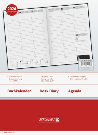 AGENDA DATATA SAPTAMANAL BRUNNEN A4 2026 BALACRON NEGRU 78160906 [3]