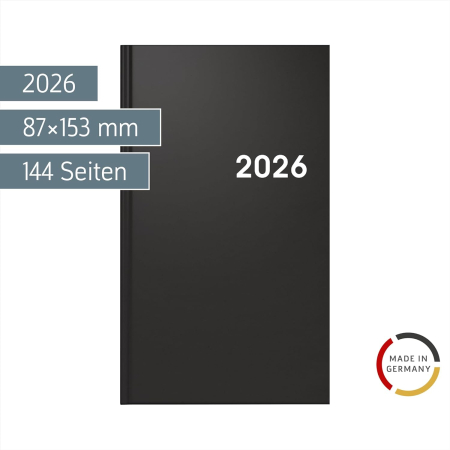 AGENDA DATATA SAPTAMANAL BRUNNEN A6 2026 BALACRON NEGRU 75661906 [1]