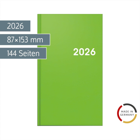 AGENDA DATATA SAPTAMANAL BRUNNEN A6 2026 BALACRON VERDE 75661536 [1]