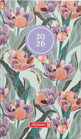 Agende 2026 - AGENDA DATATA SAPTAMANAL BRUNNEN A6 2026 MODEL FLORAL 75615026