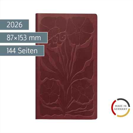AGENDA DATATA SAPTAMANAL RIDOIDE A6 2026 BLOSSOM BORDO 16915026 [1]