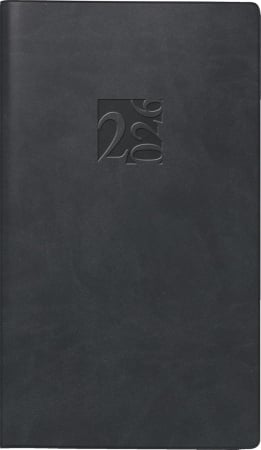 Agende 2026 - AGENDA DATATA SAPTAMANAL RIDOIDE A6 2026 PIELE ECOLOGICA NEGRU 16903016