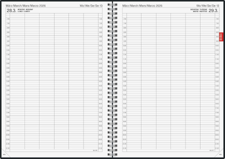 AGENDA DATATA ZILNIC BRUNNEN A4 2026 PP SPIRA GRI METALIC 789619066 [2]