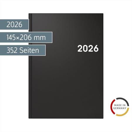 AGENDA DATATA ZILNIC BRUNNEN A5 2026 BALACRON NEGRU 79561906 [1]