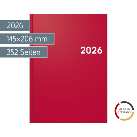 AGENDA DATATA ZILNIC BRUNNEN A5 2026 BALACRON ROSU 79561016 [1]