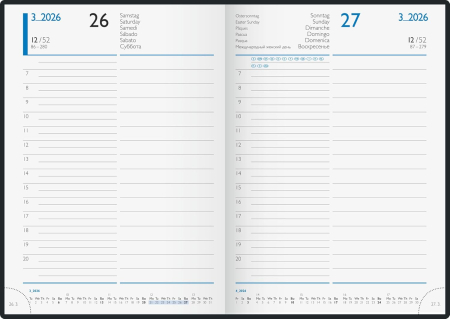 AGENDA DATATA ZILNIC BRUNNEN A5 2026 COPERTA CARTON CANEPA 79863016 [2]