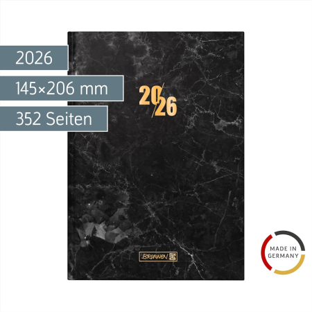 AGENDA DATATA ZILNIC BRUNNEN A5 2026 MODEL GRAFITE 79515066 [1]