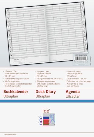 AGENDA DATATA ZILNIC A4 UNIVERSALA/PERPETUA, NEAGRA 2200290 [3]