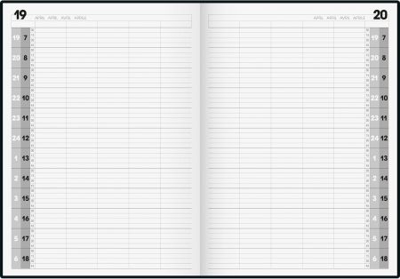 AGENDA DATATA ZILNIC UNIVERSALA BRUNNEN A4 SOFTCOVER NEGRU 78811 [1]