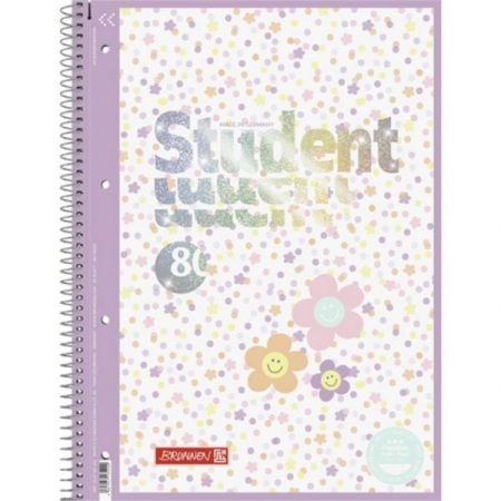 Caiete scolare - BR CAIET A4 80F SPIRA SI PERFORATII HAPPY HIPPIE LINII 67927422