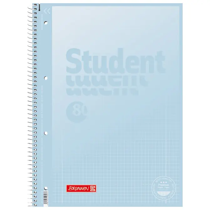 Caiete scolare - CAIET A4 80F SPIRA SI PERFORATII PASTEL II PATRATELE 6932894