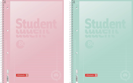 Caiete scolare - CAIET A4 80F SPIRA SI PERFORATII PASTEL LINII 6932796