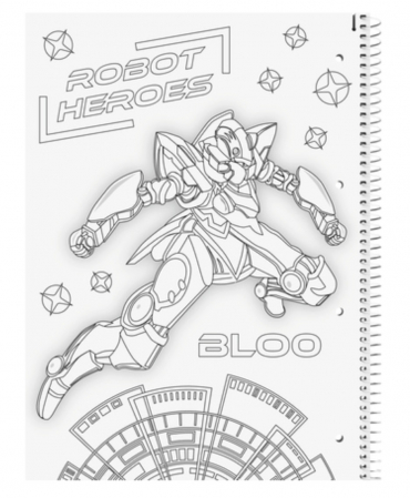 BR CAIET A4 80F SPIRA SI PERFORATII ROBOT HEROES PATRATELE 67928421 [1]