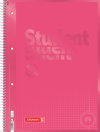 Caiete scolare - CAIET A4 80F SPIRA SI PERFORATII ROSU TULIP PATRATELE 69928125