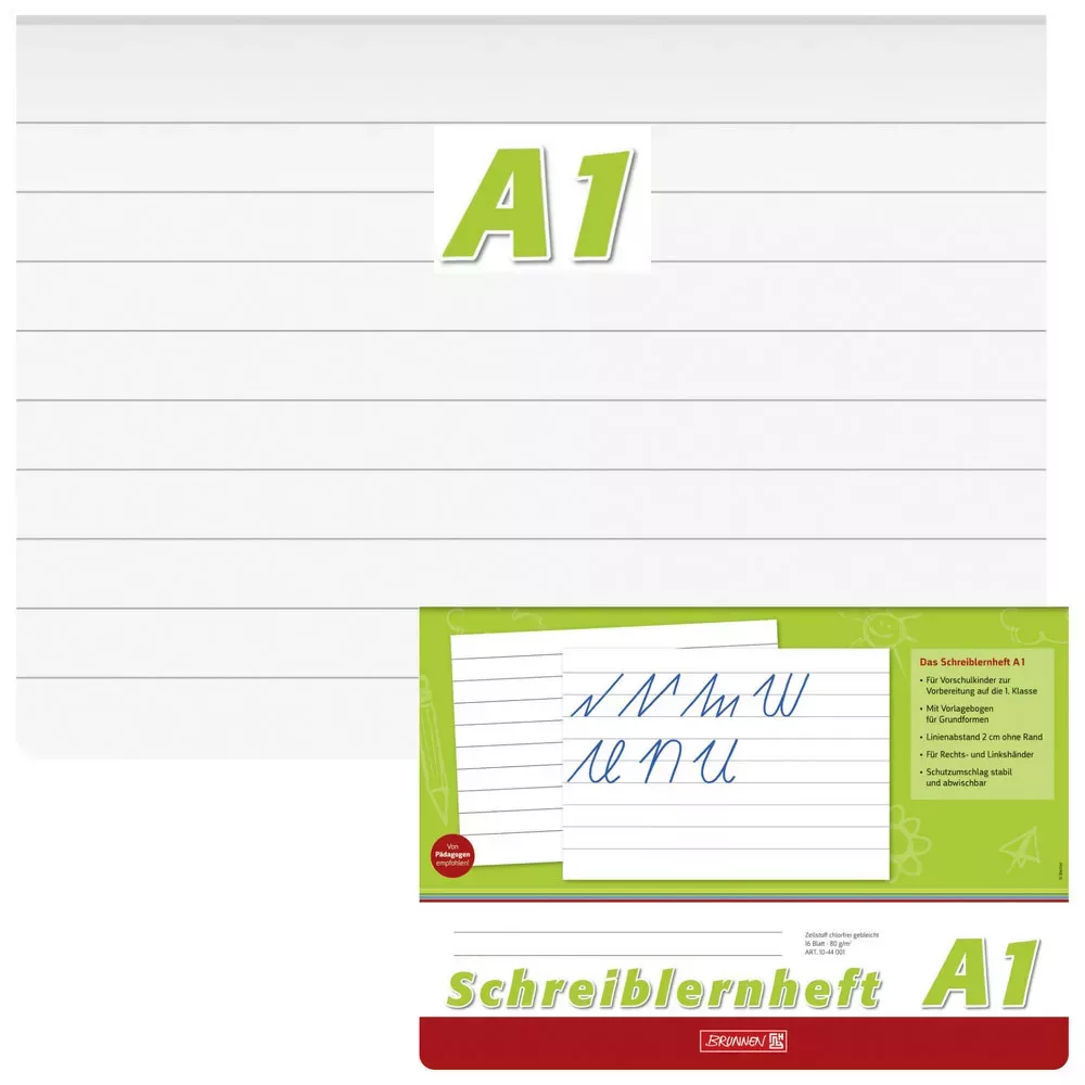 Caiete scolare - BR CAIET SPECIAL A4 16F BRUNNEN PENTRU INCEPATORI ORIZONTAL DR 44001