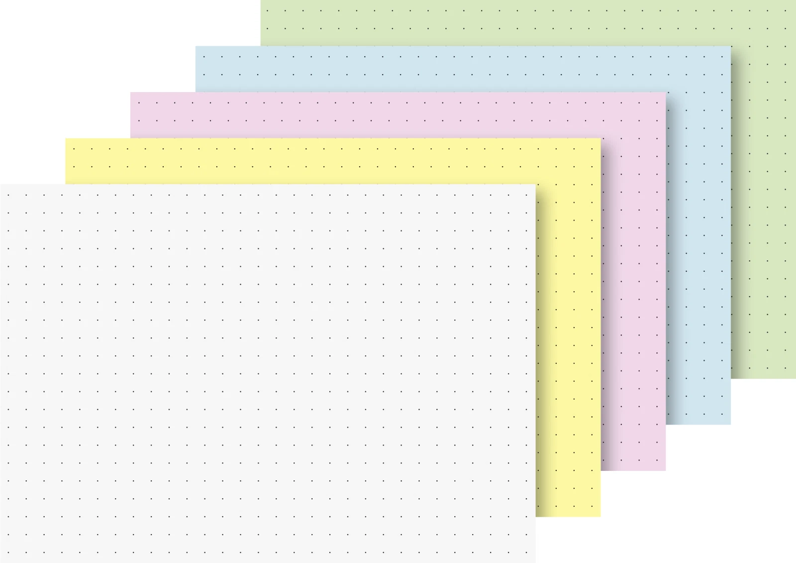 BR INDEX CARD A6 100/SET  CULORI ASORTATE DOTS 2260395 [1]