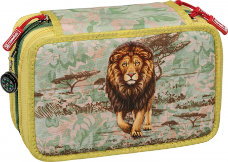 Penare/ Etuiuri/ Necessaire - BR PENAR ECHIPAT 3 FERMOARE BRUNNEN SAFARI WORLD 49121221