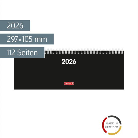 PLANNER BRUNNEN SAPTAMANAL 2026 11*30CM SPIRA NEGRU 77261906 [1]