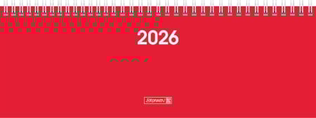 Agende 2026 - PLANNER BRUNNEN SAPTAMANAL 2026 11*30CM SPIRA ROSU 77261016