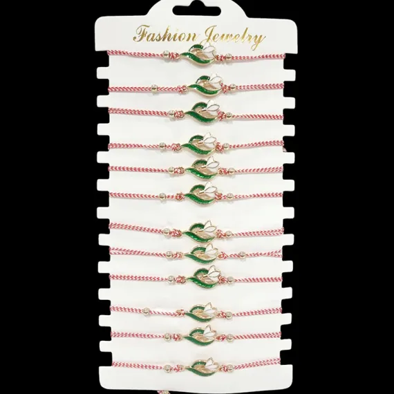 DE SEZON - BRATARA MARTIE CU PANDANTIV METALIC SI NOD DE INCHIDERE BJ-A20