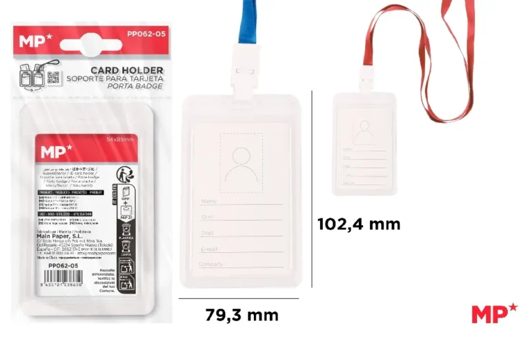MIJLOACE DE PREZENTARE - BUZUNAR ECUSON IPB 102.4*79.3MM CU SNUR VERTICAL ALB PP062-05