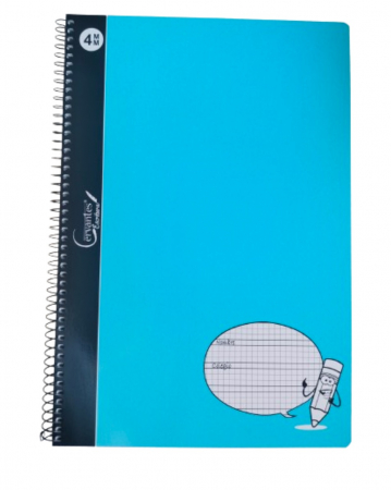 CAIET A4+ IPB 80F, SPIRA, COPERTA CARTON, PATRATELE 4*4MM PB211 [2]