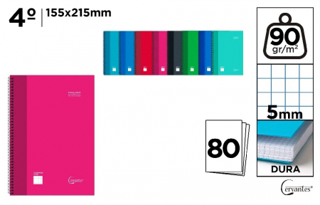 Caiete scolare - CAIET A5 IPB 80F SPIRA COLOR LINII PB728