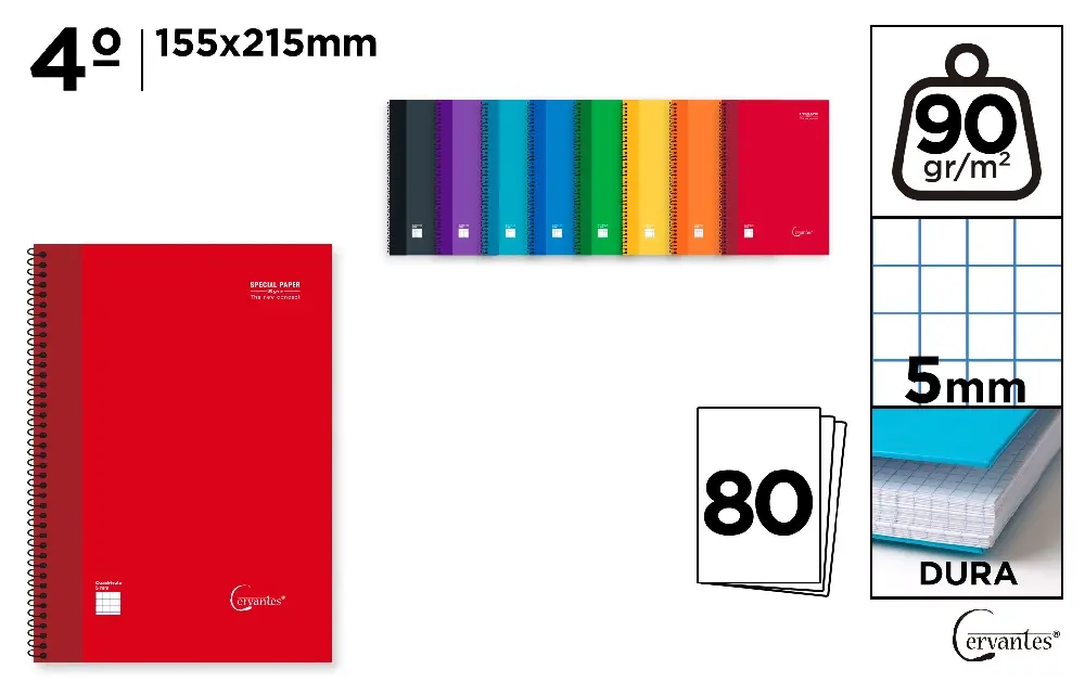 Caiete scolare - CAIET A5+ IPB 80F SPIRA PATRATELE CULORI ASORTATE PB028